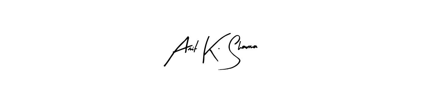 Make a beautiful signature design for name Amit K. Sharma. With this signature (Arty Signature) style, you can create a handwritten signature for free. Amit K. Sharma signature style 8 images and pictures png