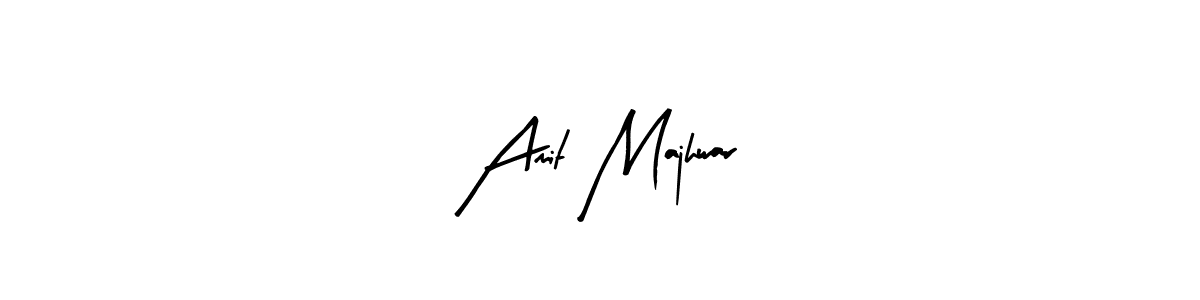 Arty Signature is a professional signature style that is perfect for those who want to add a touch of class to their signature. It is also a great choice for those who want to make their signature more unique. Get Amit Majhwar name to fancy signature for free. Amit Majhwar signature style 8 images and pictures png