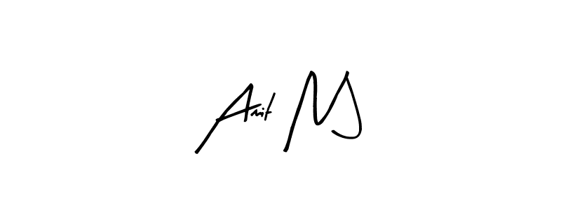 Use a signature maker to create a handwritten signature online. With this signature software, you can design (Arty Signature) your own signature for name Amit N J. Amit N J signature style 8 images and pictures png