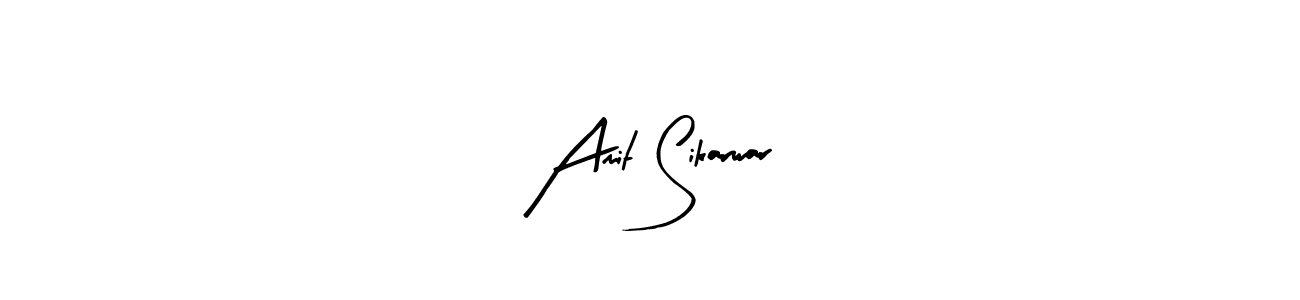 The best way (Arty Signature) to make a short signature is to pick only two or three words in your name. The name Amit Sikarwar include a total of six letters. For converting this name. Amit Sikarwar signature style 8 images and pictures png