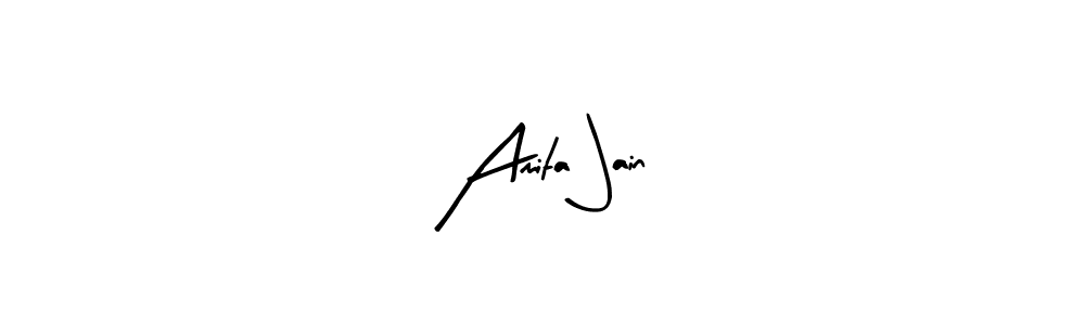 The best way (Arty Signature) to make a short signature is to pick only two or three words in your name. The name Amita Jain include a total of six letters. For converting this name. Amita Jain signature style 8 images and pictures png
