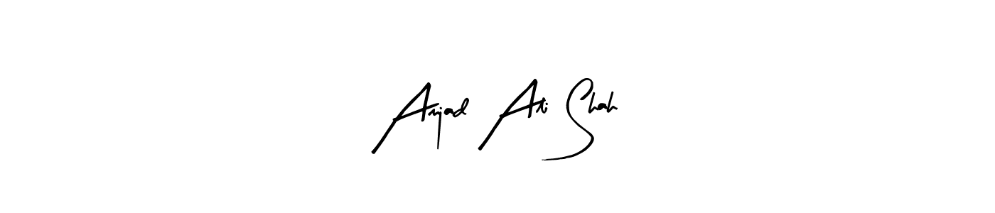 You can use this online signature creator to create a handwritten signature for the name Amjad Ali Shah. This is the best online autograph maker. Amjad Ali Shah signature style 8 images and pictures png