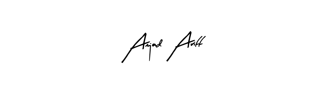 Also we have Amjad Ariff name is the best signature style. Create professional handwritten signature collection using Arty Signature autograph style. Amjad Ariff signature style 8 images and pictures png