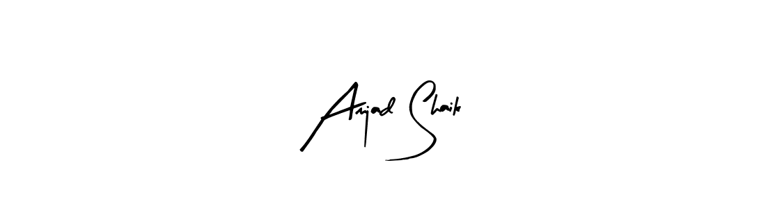 Make a short Amjad Shaik signature style. Manage your documents anywhere anytime using Arty Signature. Create and add eSignatures, submit forms, share and send files easily. Amjad Shaik signature style 8 images and pictures png
