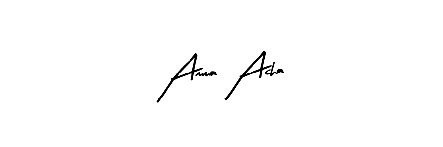 How to make Amma Acha signature? Arty Signature is a professional autograph style. Create handwritten signature for Amma Acha name. Amma Acha signature style 8 images and pictures png