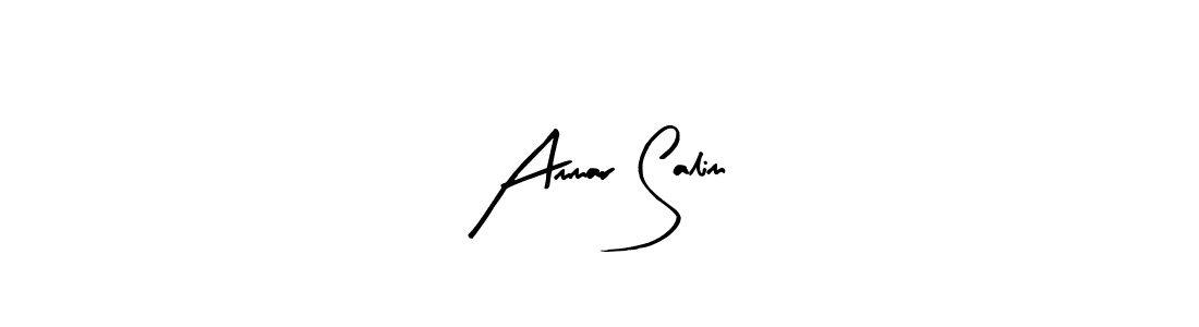 How to make Ammar Salim signature? Arty Signature is a professional autograph style. Create handwritten signature for Ammar Salim name. Ammar Salim signature style 8 images and pictures png