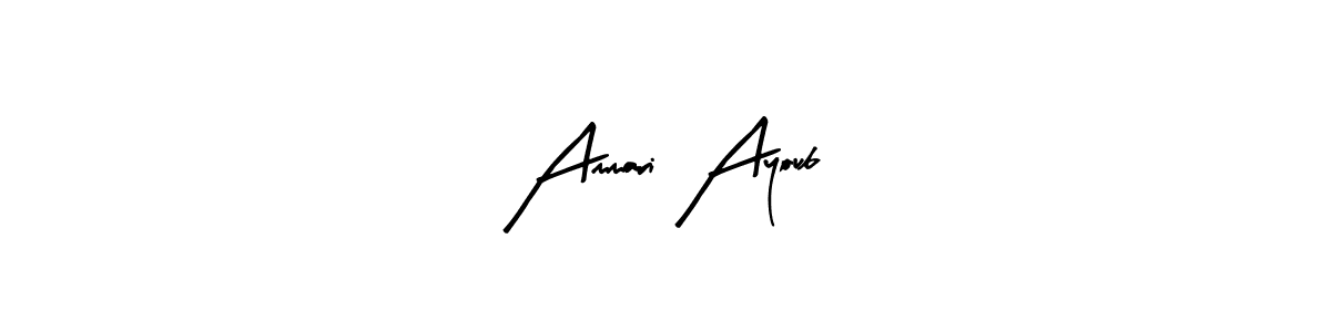 Ammari Ayoub stylish signature style. Best Handwritten Sign (Arty Signature) for my name. Handwritten Signature Collection Ideas for my name Ammari Ayoub. Ammari Ayoub signature style 8 images and pictures png