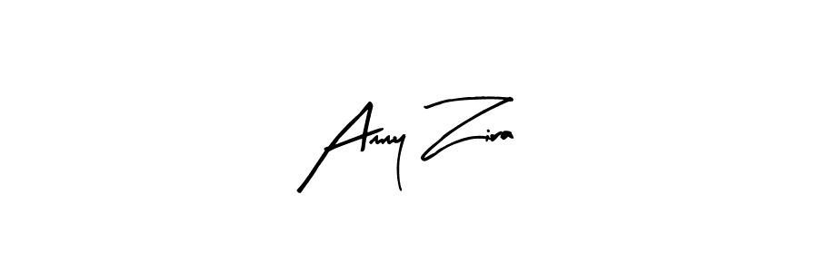 How to make Ammy Zira name signature. Use Arty Signature style for creating short signs online. This is the latest handwritten sign. Ammy Zira signature style 8 images and pictures png