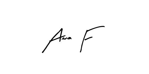 Use a signature maker to create a handwritten signature online. With this signature software, you can design (Arty Signature) your own signature for name Amna F. Amna F signature style 8 images and pictures png