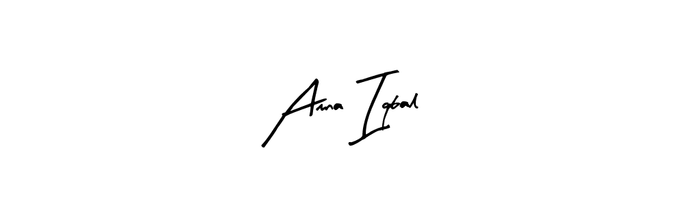 Also we have Amna Iqbal name is the best signature style. Create professional handwritten signature collection using Arty Signature autograph style. Amna Iqbal signature style 8 images and pictures png