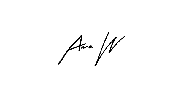 Make a beautiful signature design for name Amna W. With this signature (Arty Signature) style, you can create a handwritten signature for free. Amna W signature style 8 images and pictures png