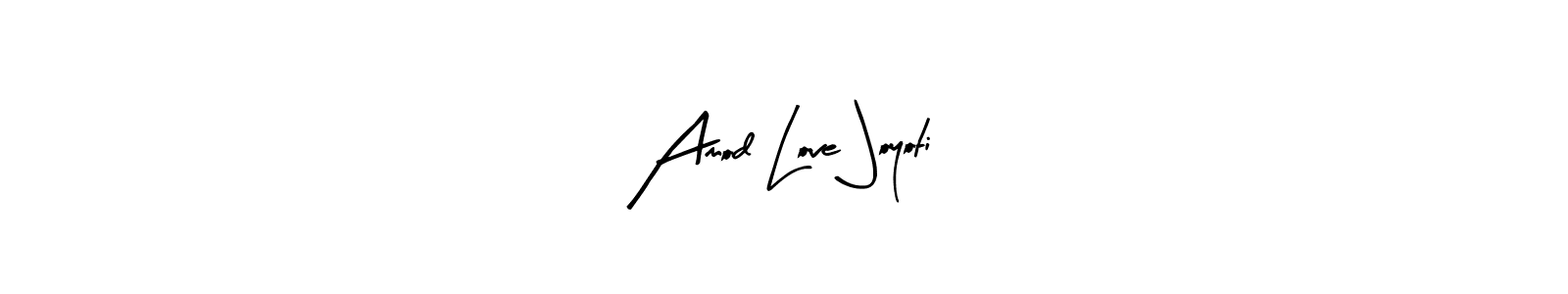 The best way (Arty Signature) to make a short signature is to pick only two or three words in your name. The name Amod Love Joyoti include a total of six letters. For converting this name. Amod Love Joyoti signature style 8 images and pictures png