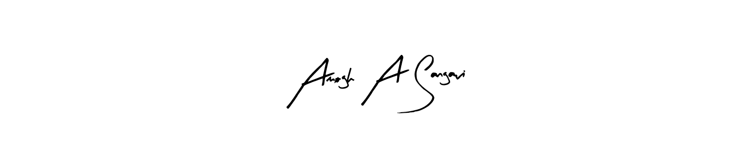 This is the best signature style for the Amogh A Sangavi name. Also you like these signature font (Arty Signature). Mix name signature. Amogh A Sangavi signature style 8 images and pictures png