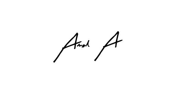 Design your own signature with our free online signature maker. With this signature software, you can create a handwritten (Arty Signature) signature for name Amol A. Amol A signature style 8 images and pictures png