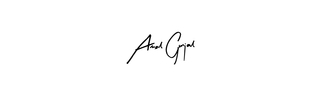 The best way (Arty Signature) to make a short signature is to pick only two or three words in your name. The name Amol Gunjal include a total of six letters. For converting this name. Amol Gunjal signature style 8 images and pictures png