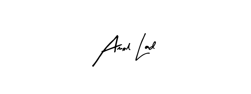 Similarly Arty Signature is the best handwritten signature design. Signature creator online .You can use it as an online autograph creator for name Amol Lad. Amol Lad signature style 8 images and pictures png