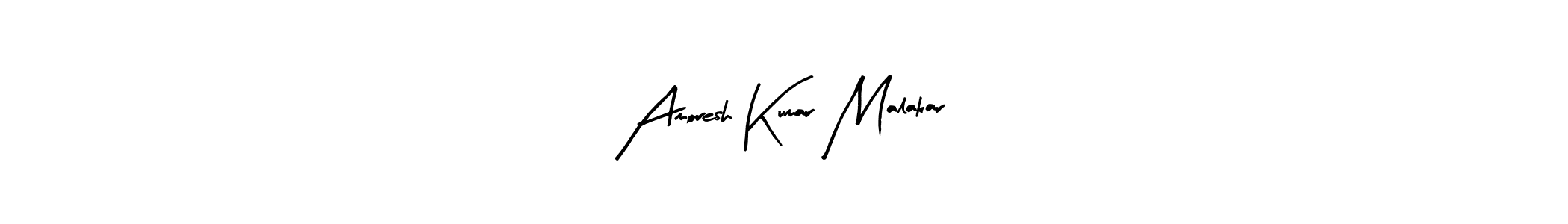 Use a signature maker to create a handwritten signature online. With this signature software, you can design (Arty Signature) your own signature for name Amoresh Kumar Malakar. Amoresh Kumar Malakar signature style 8 images and pictures png