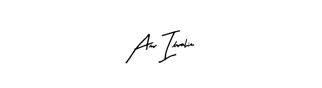 How to make Amr Ibrahim name signature. Use Arty Signature style for creating short signs online. This is the latest handwritten sign. Amr Ibrahim signature style 8 images and pictures png