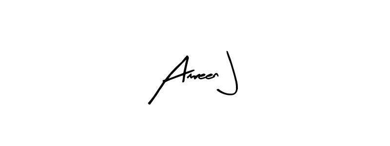 Amreen J stylish signature style. Best Handwritten Sign (Arty Signature) for my name. Handwritten Signature Collection Ideas for my name Amreen J. Amreen J signature style 8 images and pictures png