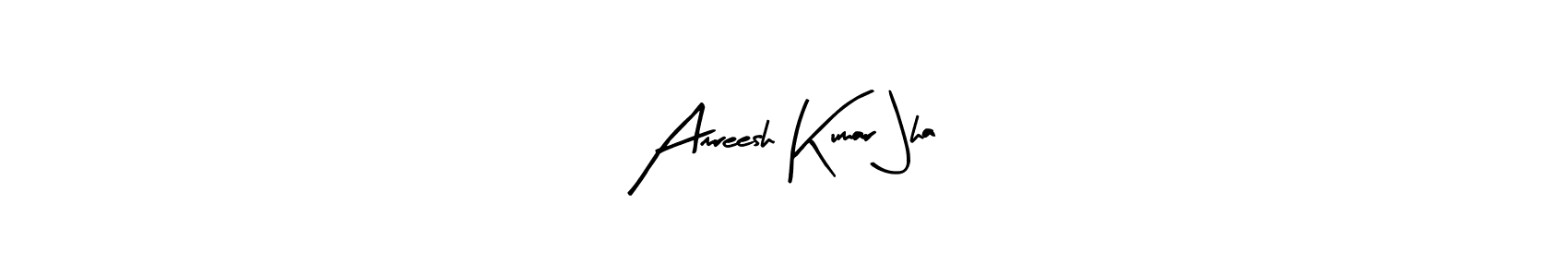 The best way (Arty Signature) to make a short signature is to pick only two or three words in your name. The name Amreesh Kumar Jha include a total of six letters. For converting this name. Amreesh Kumar Jha signature style 8 images and pictures png