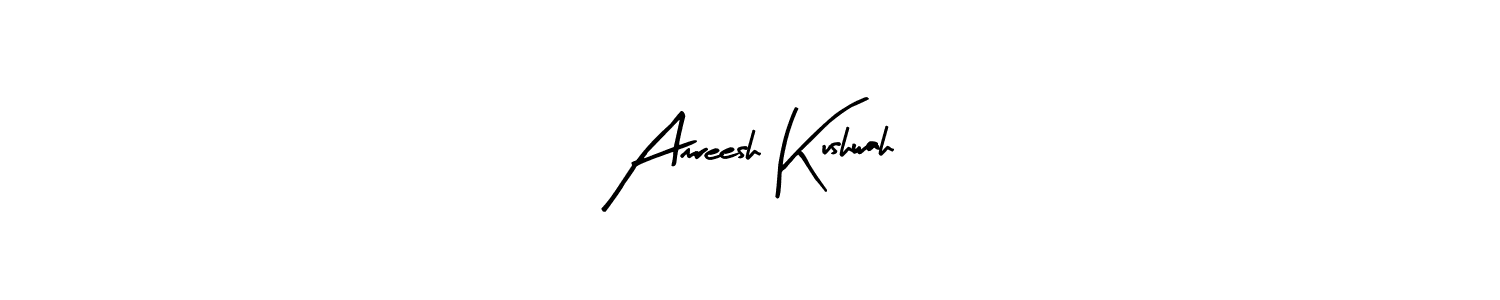 Amreesh Kushwah stylish signature style. Best Handwritten Sign (Arty Signature) for my name. Handwritten Signature Collection Ideas for my name Amreesh Kushwah. Amreesh Kushwah signature style 8 images and pictures png