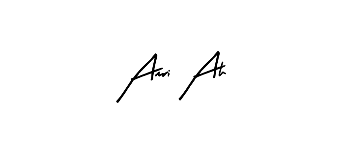 The best way (Arty Signature) to make a short signature is to pick only two or three words in your name. The name Amri Ah include a total of six letters. For converting this name. Amri Ah signature style 8 images and pictures png