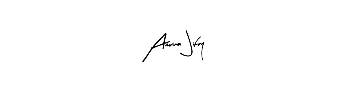 The best way (Arty Signature) to make a short signature is to pick only two or three words in your name. The name Amrina Jifry include a total of six letters. For converting this name. Amrina Jifry signature style 8 images and pictures png