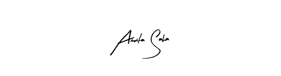 Amrita Saha stylish signature style. Best Handwritten Sign (Arty Signature) for my name. Handwritten Signature Collection Ideas for my name Amrita Saha. Amrita Saha signature style 8 images and pictures png