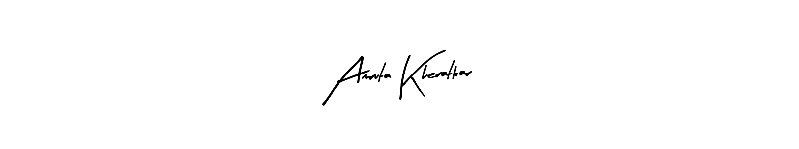 You can use this online signature creator to create a handwritten signature for the name Amruta Kheratkar. This is the best online autograph maker. Amruta Kheratkar signature style 8 images and pictures png