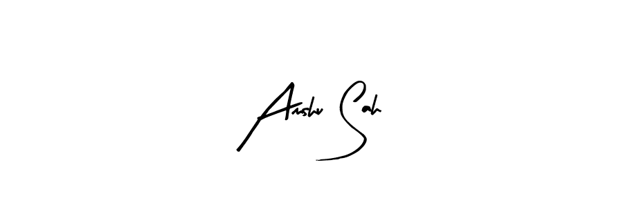 Here are the top 10 professional signature styles for the name Amshu Sah. These are the best autograph styles you can use for your name. Amshu Sah signature style 8 images and pictures png