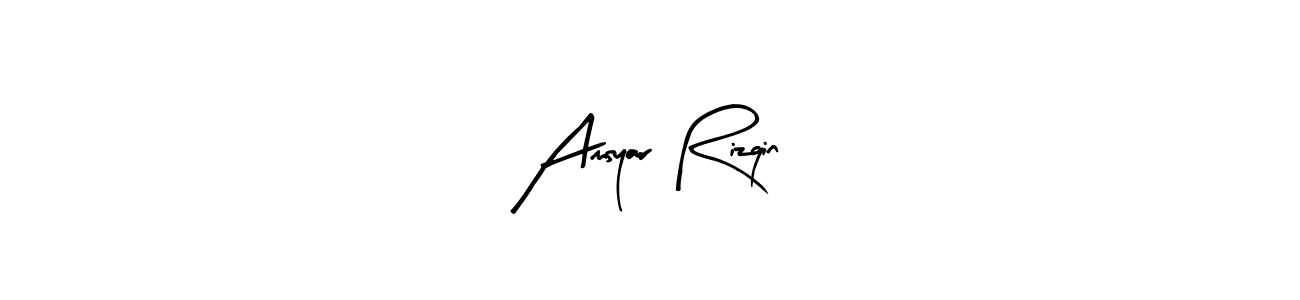 How to Draw Amsyar Rizqin signature style? Arty Signature is a latest design signature styles for name Amsyar Rizqin. Amsyar Rizqin signature style 8 images and pictures png