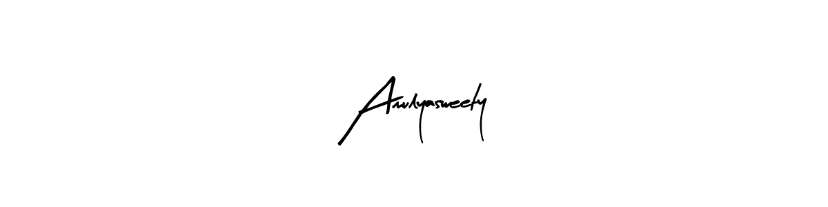 Design your own signature with our free online signature maker. With this signature software, you can create a handwritten (Arty Signature) signature for name Amulyasweety. Amulyasweety signature style 8 images and pictures png
