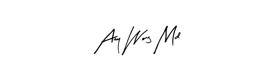 Design your own signature with our free online signature maker. With this signature software, you can create a handwritten (Arty Signature) signature for name Amy Wong Md. Amy Wong Md signature style 8 images and pictures png