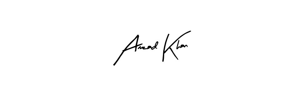 Use a signature maker to create a handwritten signature online. With this signature software, you can design (Arty Signature) your own signature for name Amzad Khan. Amzad Khan signature style 8 images and pictures png