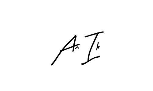 if you are searching for the best signature style for your name An Ik. so please give up your signature search. here we have designed multiple signature styles  using Arty Signature. An Ik signature style 8 images and pictures png