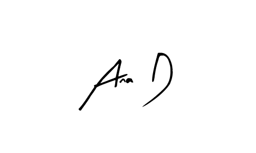 How to Draw Ana D signature style? Arty Signature is a latest design signature styles for name Ana D. Ana D signature style 8 images and pictures png