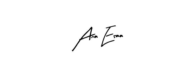 The best way (Arty Signature) to make a short signature is to pick only two or three words in your name. The name Ana Esaa include a total of six letters. For converting this name. Ana Esaa signature style 8 images and pictures png