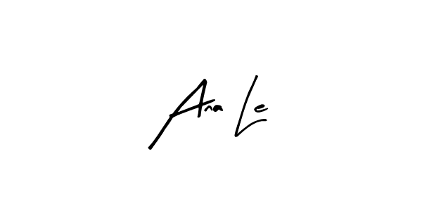 How to make Ana Le signature? Arty Signature is a professional autograph style. Create handwritten signature for Ana Le name. Ana Le signature style 8 images and pictures png