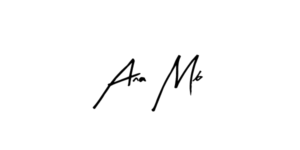 if you are searching for the best signature style for your name Ana Mb. so please give up your signature search. here we have designed multiple signature styles  using Arty Signature. Ana Mb signature style 8 images and pictures png