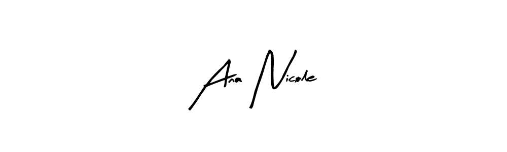 Also You can easily find your signature by using the search form. We will create Ana Nicole name handwritten signature images for you free of cost using Arty Signature sign style. Ana Nicole signature style 8 images and pictures png