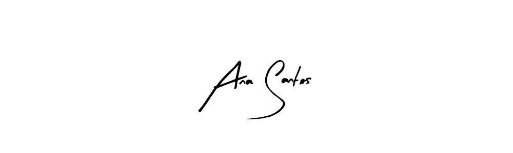 Design your own signature with our free online signature maker. With this signature software, you can create a handwritten (Arty Signature) signature for name Ana Santos. Ana Santos signature style 8 images and pictures png