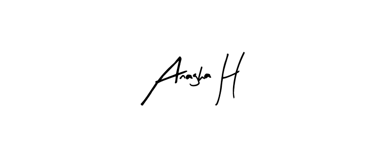 This is the best signature style for the Anagha H name. Also you like these signature font (Arty Signature). Mix name signature. Anagha H signature style 8 images and pictures png