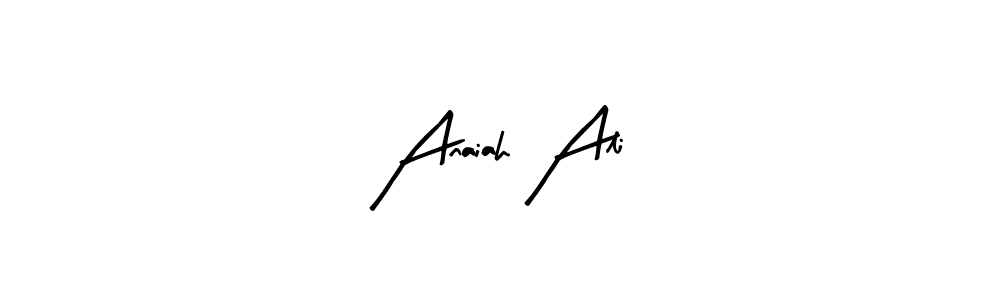 You can use this online signature creator to create a handwritten signature for the name Anaiah Ali. This is the best online autograph maker. Anaiah Ali signature style 8 images and pictures png