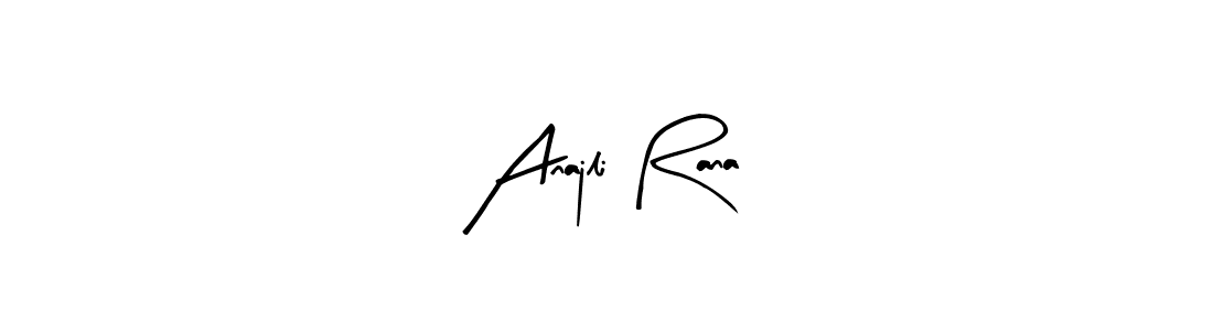 if you are searching for the best signature style for your name Anajli Rana. so please give up your signature search. here we have designed multiple signature styles  using Arty Signature. Anajli Rana signature style 8 images and pictures png