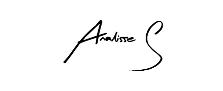 A stylish, flowing autograph style designed for name Analisse S using Arty Signature typography. Perfect for digital creative projects. Analisse S signature style 8 images and pictures png