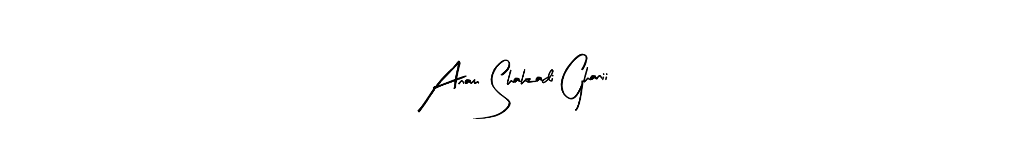 It looks lik you need a new signature style for name Anam Shahzadi Ghanii. Design unique handwritten (Arty Signature) signature with our free signature maker in just a few clicks. Anam Shahzadi Ghanii signature style 8 images and pictures png