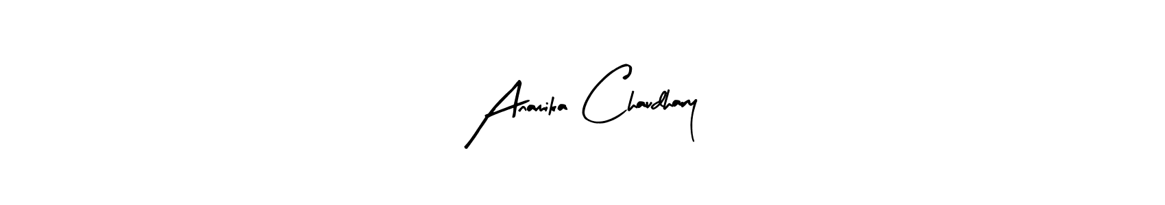 Create a beautiful signature design for name Anamika Chaudhary. With this signature (Arty Signature) fonts, you can make a handwritten signature for free. Anamika Chaudhary signature style 8 images and pictures png