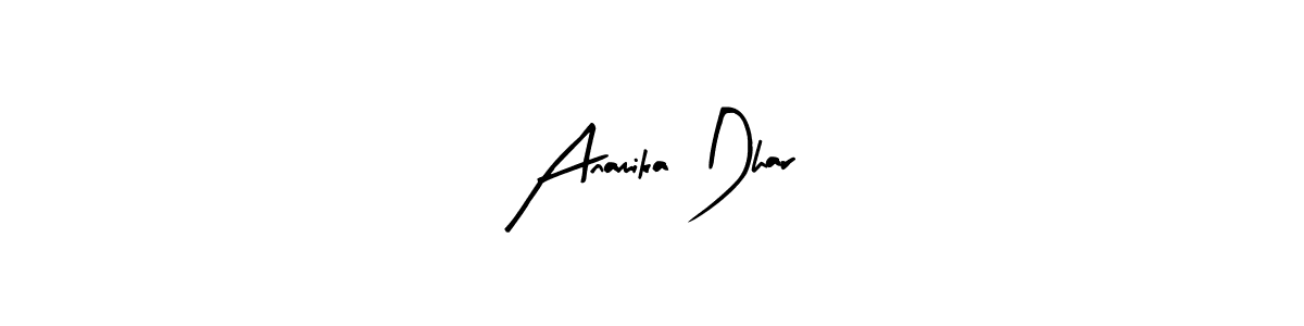 You can use this online signature creator to create a handwritten signature for the name Anamika Dhar. This is the best online autograph maker. Anamika Dhar signature style 8 images and pictures png