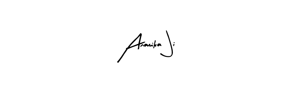 Also we have Anamika Ji name is the best signature style. Create professional handwritten signature collection using Arty Signature autograph style. Anamika Ji signature style 8 images and pictures png