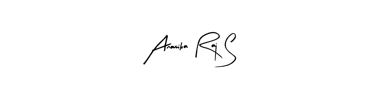 Also we have Anamika Raj S name is the best signature style. Create professional handwritten signature collection using Arty Signature autograph style. Anamika Raj S signature style 8 images and pictures png